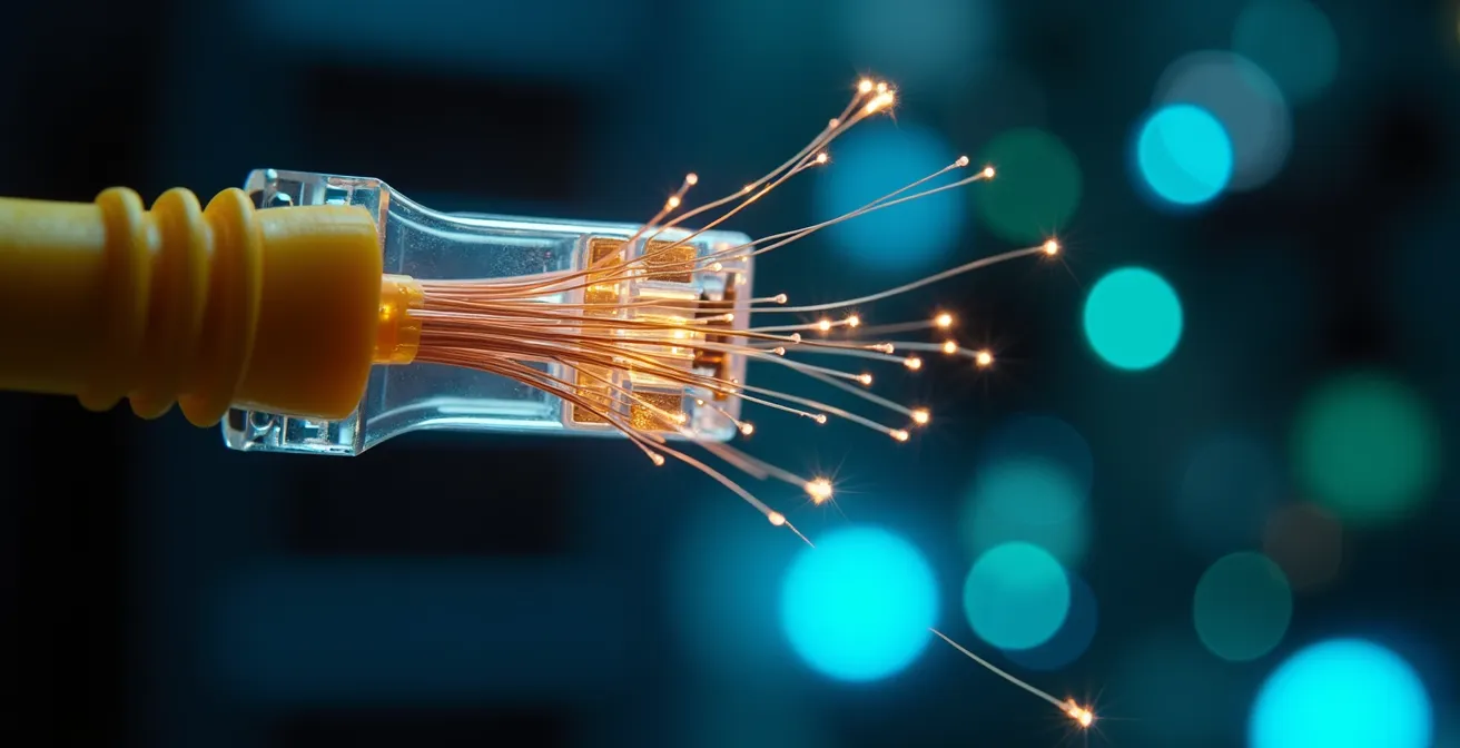 Tecnico italiano testa connessione internet in area rurale con dispositivi mobili