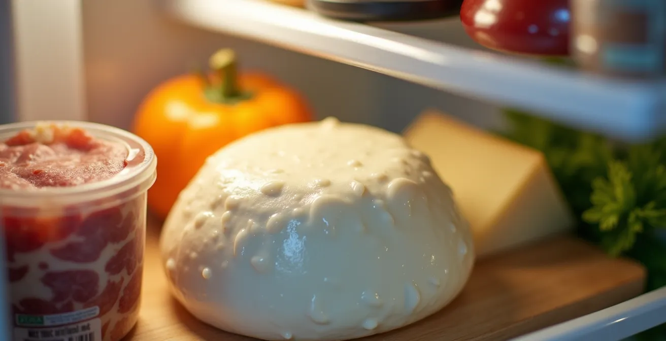 Interno di frigorifero smart con prodotti tipici italiani organizzati in zone di freschezza personalizzate