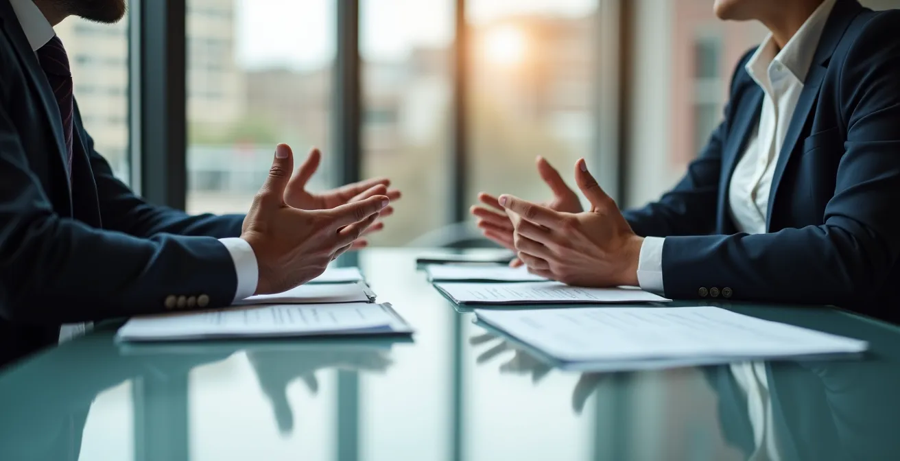 Trattativa immobiliare professionale con documenti e analisi di mercato